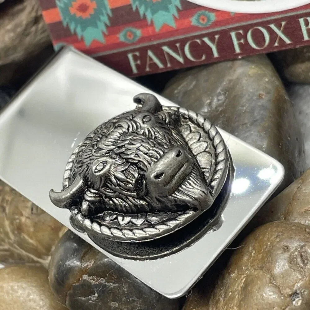 BUFFALO 3D Money Clip Stainless Steel Quality Wedding Party Gift FATHERS DAY NEW